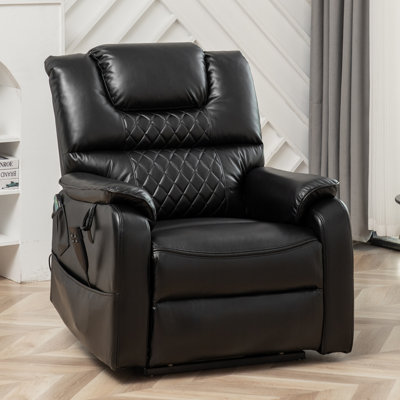 Fauteuil inclinable l 35,5 po à deux moteurs avec système de chauffage et de massage