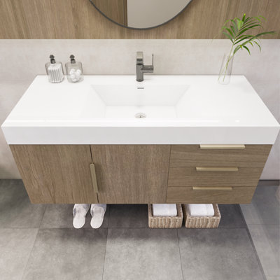 Meuble-lavabo mural simple 47 po Wigfall