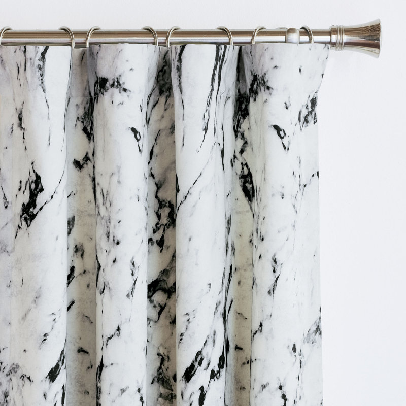 Rideau simple semi-diaphane avec passe-tringle Brax Marble, L 96 po x L 96 po