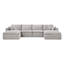 Canapé modulaire entièrement compressé de 142 po x 82 po, en forme de U avec repose-pieds, chenille rayée de luxe avec coussin moelleux en forme de nuage-1746154732