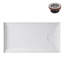 72 po x 36 po Base de douche en alcôve en acrylique blanc brillant avec bonde droite, bonde incluse-115368104