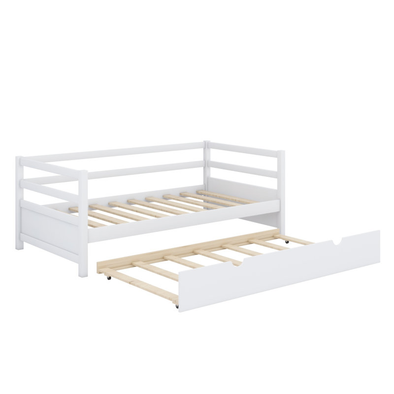 Lit de jour avec couchette, Blanc