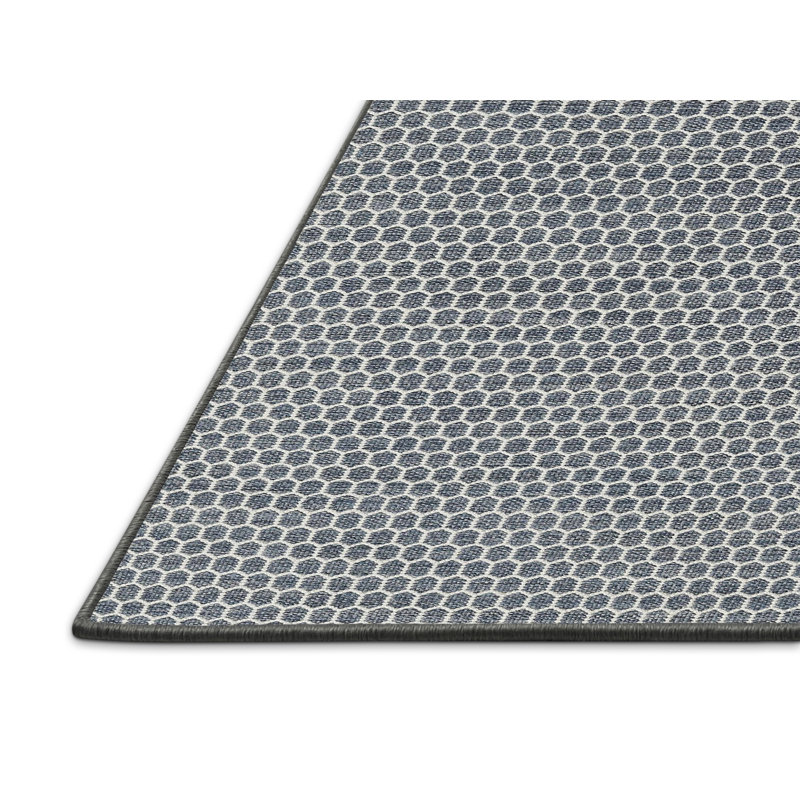 Tapis gris/argenté contemporaine Swampscott, Rectangle 5 pi x 7 pi