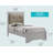 Elegant Silver Champagne Twin Bed