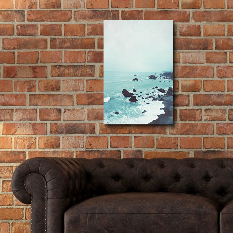 «Dusk At The Sea» par Lupen Grainne, art mural en verre acrylique, H 24 po x l 16 po