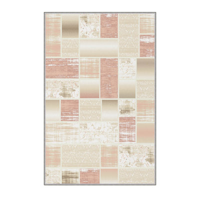 Soft Hall Carpet (2.6 x 4.9 ft), 100% Polyester, 0.3 in Pile Height | Antibacterial, Non-Slip Underside, 650 g/m² | Machine Washable, 3D Digital Print | Perfect for Living Room, Entryway & Bedroom Décor