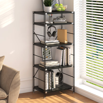 Support de rangement industriel moderne avec tablettes fixes