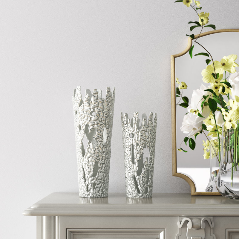 Braun Aluminum Table Vase, Silver