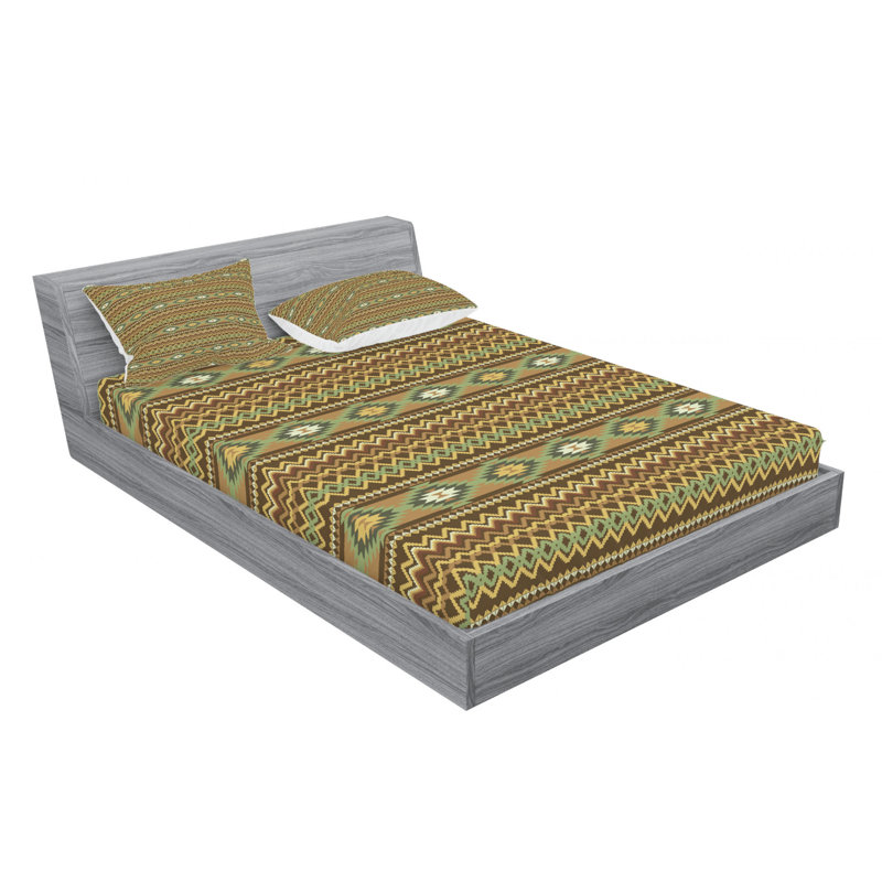 Microfiber Sheet Set, Queen Sheet Set with Fitted Sheet