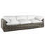 Montecito 111.25" Wide Outdoor Wicker Patio Sofa with Cushions-581575827-581582536-625000277