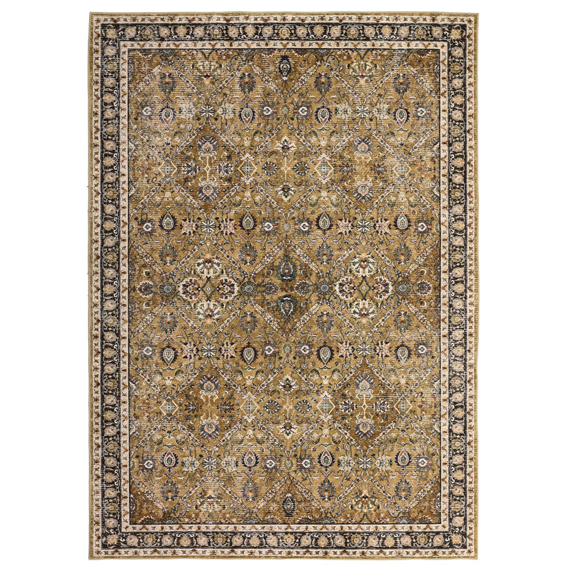Suttle Oriental Machine Washable Rugs Floral Non-Slip Rug for Living Room Bedroom Nursery Dining Table Bedside Decor