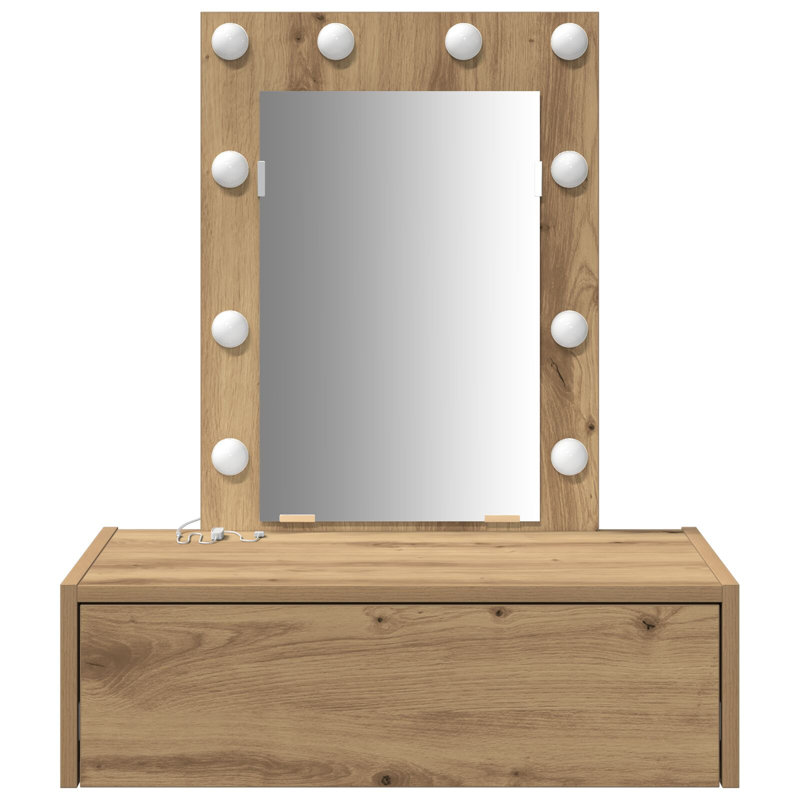 Particle Board 60 X 40 X 70 Cm Dressing Table, Artisan Oak