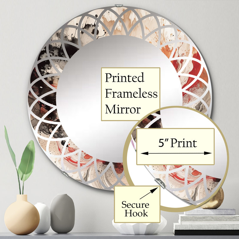 Miroir mural Mehara, 24 po x 24 po