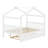 Wooden House Bed With Trundle-443331265