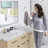 Karran Valera 18 In. Top Mount Vitreous China Round Bathroom Sink