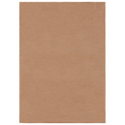 Faux Rabbit Fur Performance Machine Washable Solid Color Rug