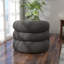 Fauteuil demi-tonneau pivotant rembourré Coyle-1840234589-1867919385