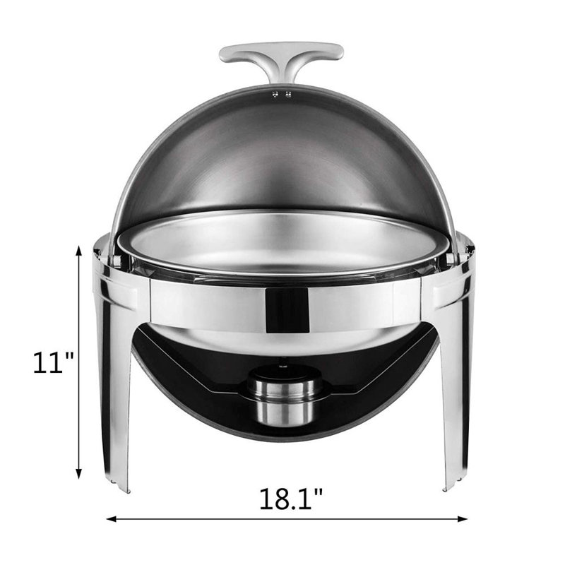 Réchaud en acier inoxydable 6 pte
