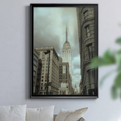 «Empire View» par J Paul, reproduction d'art graphique sur toile encadrée
