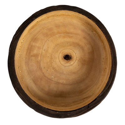 Bol rond rond en bois de paulownia