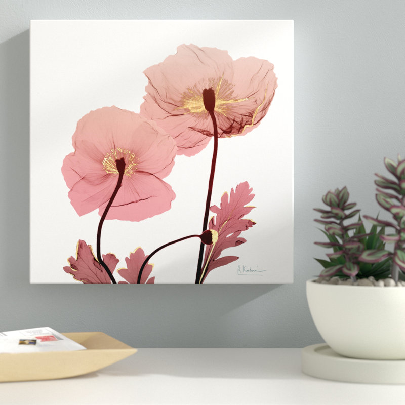 Golden Blush 2 - Wrapped Canvas Print, 30cm H x 30cm W x 4cm D