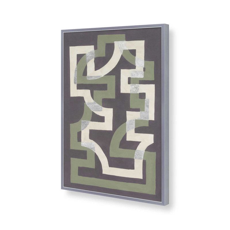 Window Trellis I by Michael Willett Art Print, 30" H x 20" W, Open Corner Framed Print without Mat Paper, Silver