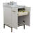 25'' Single Bathroom Vanity with White Carrara Marble Top