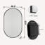 Miroir ovale encastré avec rangement pour pharmacie-2137228040