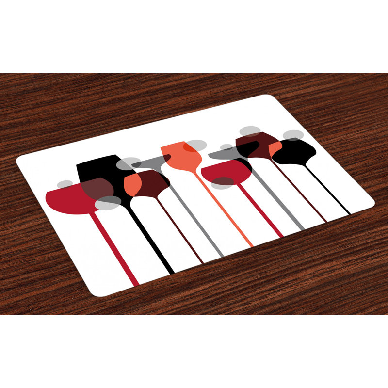 Ashney Wine Glasses Placemat
