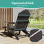 Chaise Adirondack avec repose-pieds rétractable, chaise pliante résistante aux intempéries avec support pour gobelets-144279303