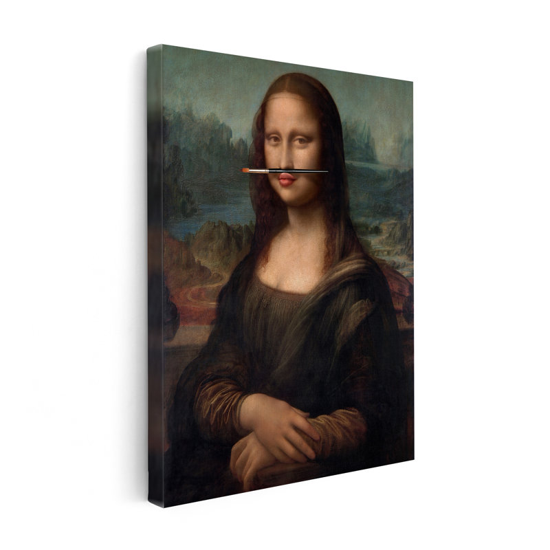 Portrait altéré de la Joconde No7, Unframed, Poster, 08"H x 10"W