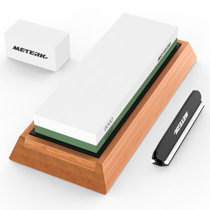 Saltnlight Knife Sharpening Stone, Dual Grit Whetstone 400/1000