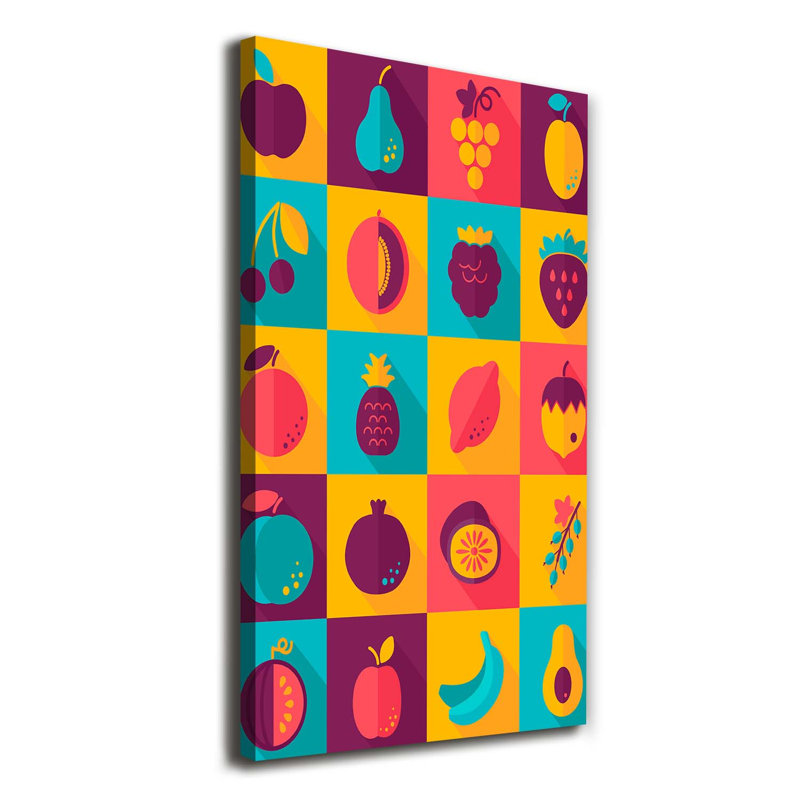 Fruits - Wrapped Canvas Print