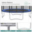 Songmics Round Backyard Trampoline with Safety Enclosure-29314111