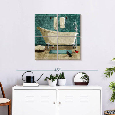 Kerrick Teal Drink And Heels Bath