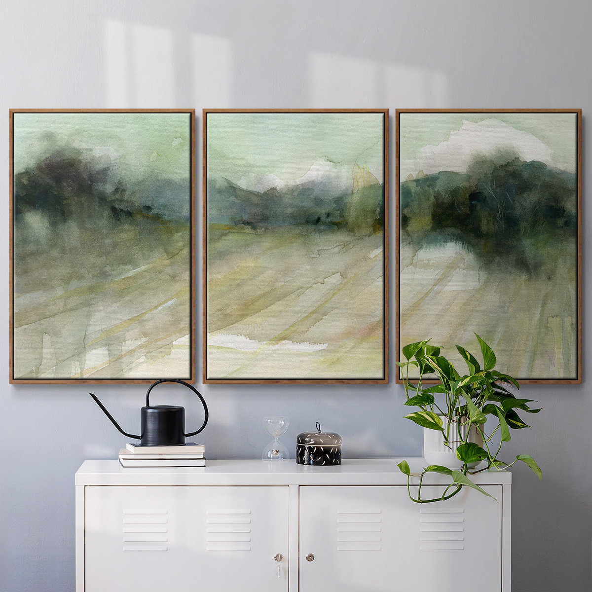 Wrought Studio Abstract Fields - Multi Piece Framed Canvas 47671C ...