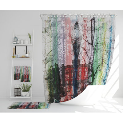 Nevaehia Polyester Shower Curtain Set