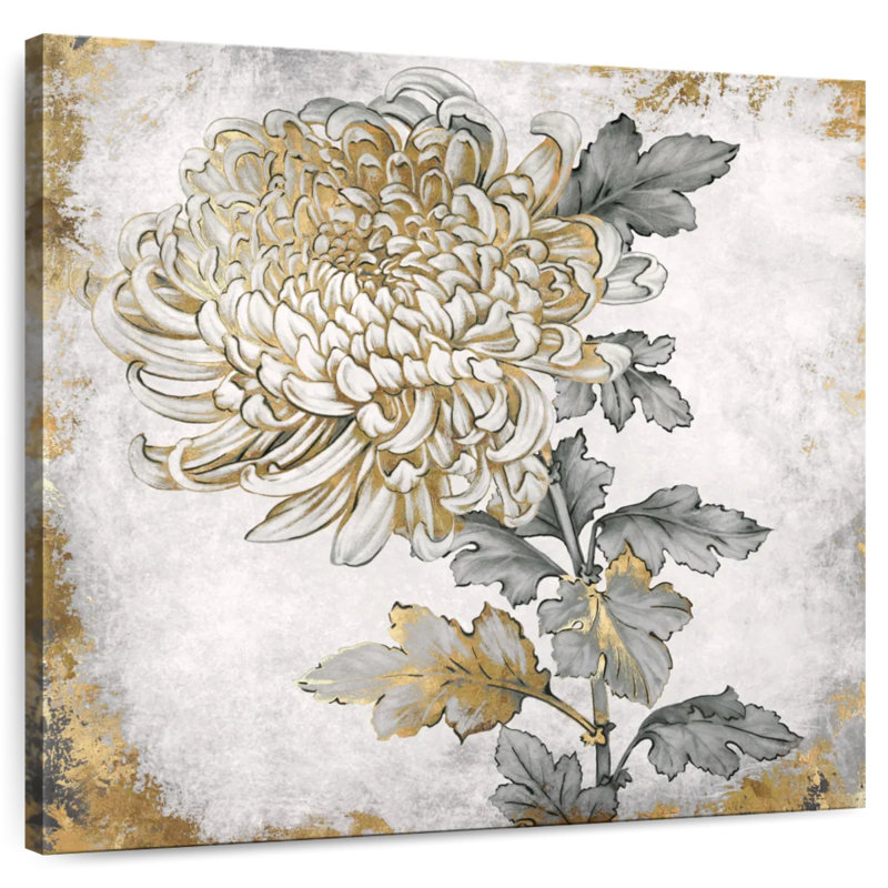Harnek Gold Fleur II, 39" H x 39" W