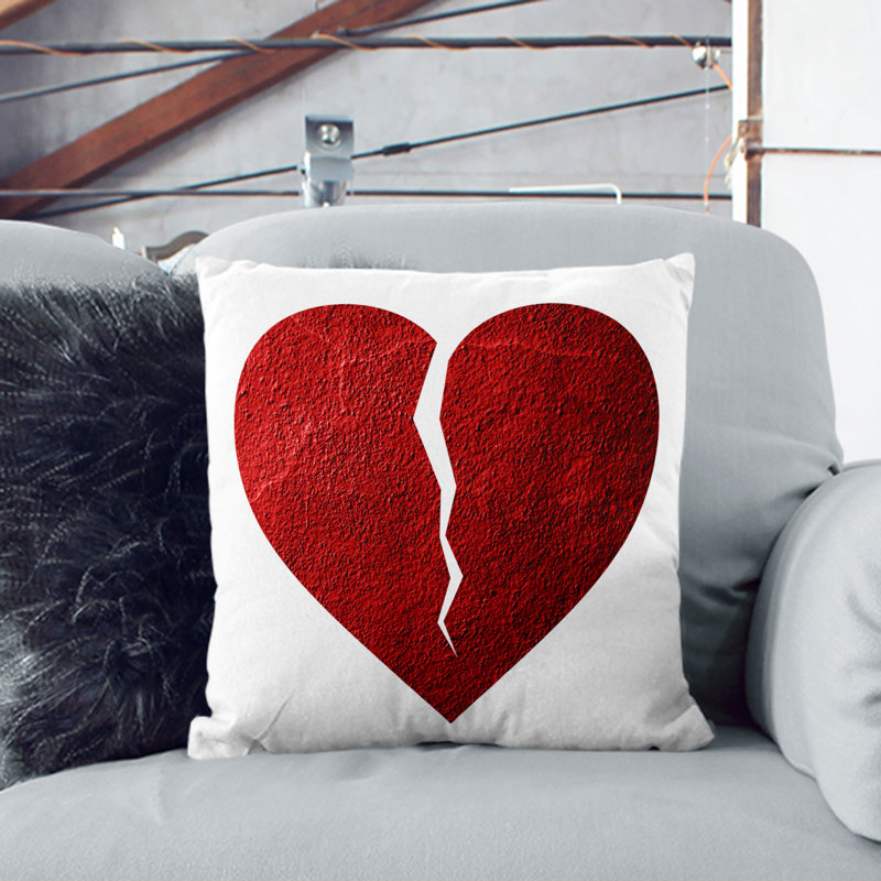 Square Cushion, Black, 55cm H x 55cm W x 20cm D