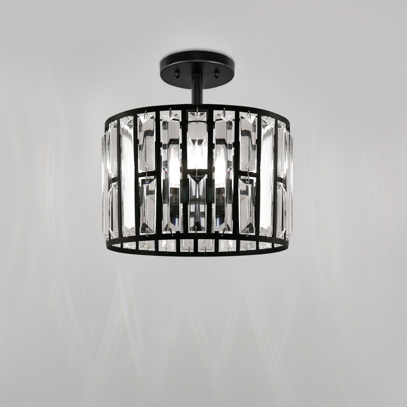 Jineen Semi Flush Mount Drum Ceiling Light