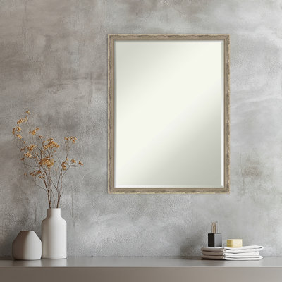 Mila Half-Inch-Bevel Wood Framed Wall Mirror