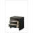 Stylish And Functional Nightstand With Pull-Out Shelf And Beveled Drawer Fronts