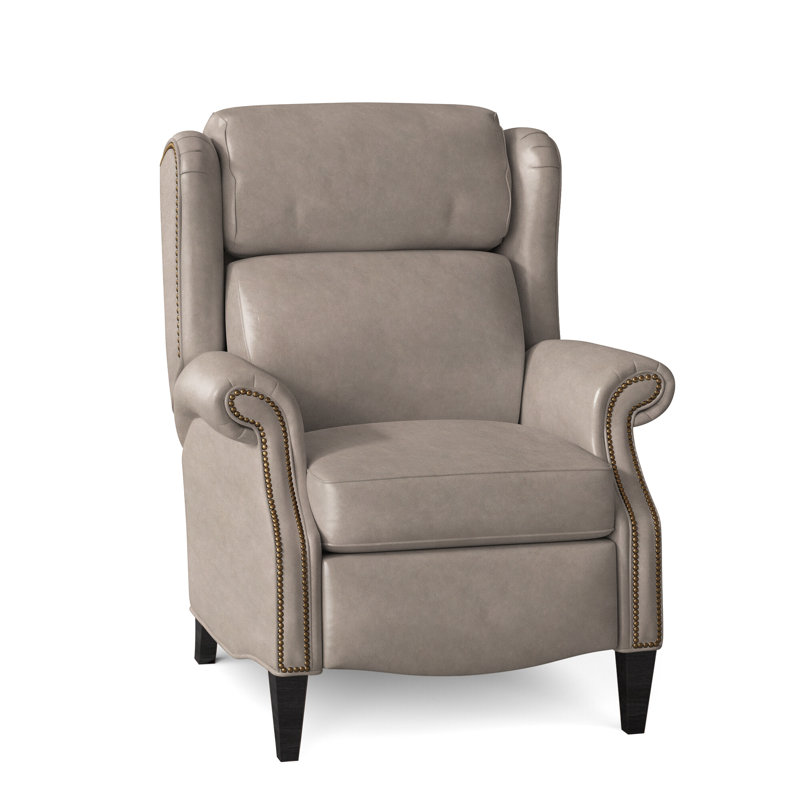 Fauteuil inclinable en similicuir Miller, Naturel français, Plantation, Cuir véritable Outsider Raven