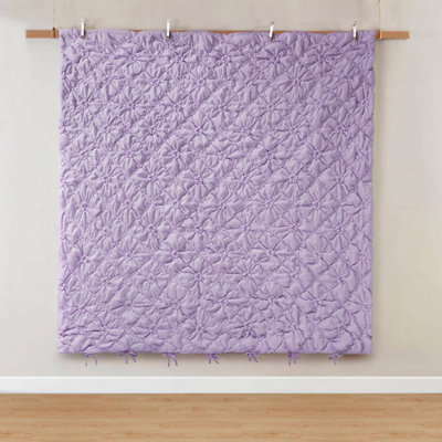 Ensemble de couette matelassée brodée 3 pièces King