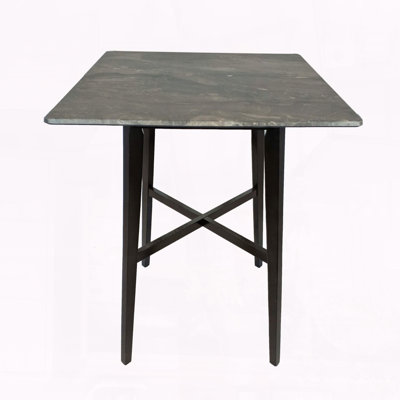 Modern Bar Height 42" Dining Table – High-Pressure Laminate with Rubberwood Legs