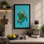 Turtle in Open Water Coastal - Wrapped Canvas-1051111025-1051111034