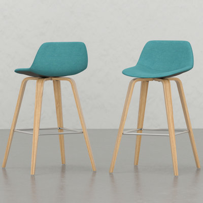 Ensemble de 2 tabourets de bar Mid-Century