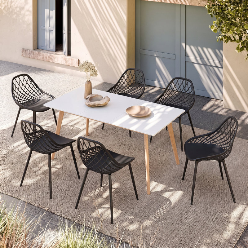 Outdoor Dining Chair Set, 6