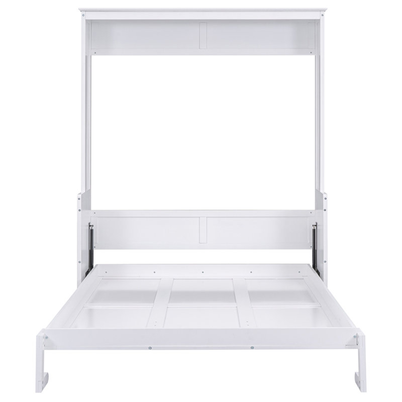 Grand lit escamotable avec tablette, White