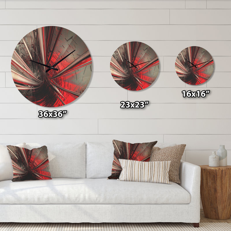 Horloge murale Fractal 3D, Petit